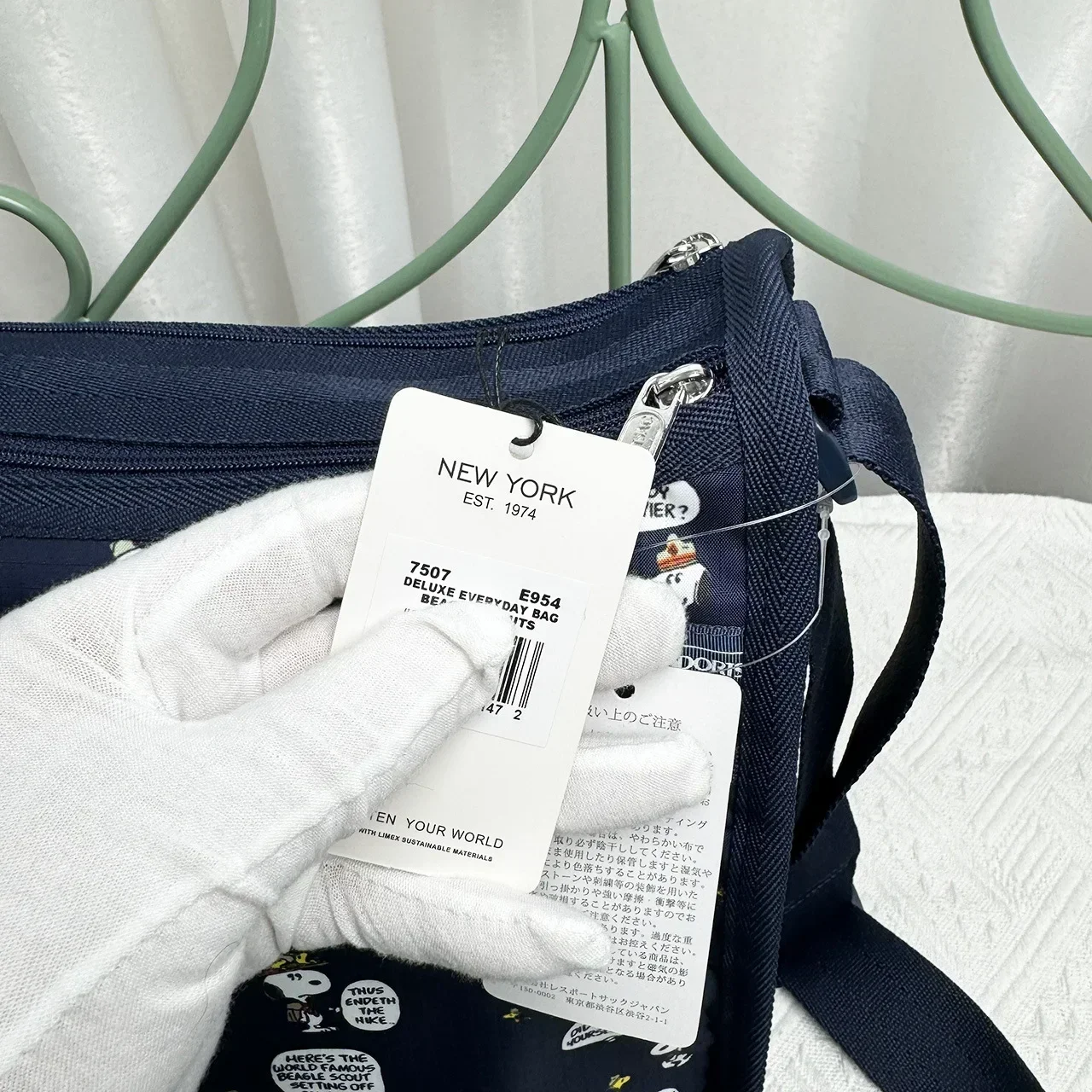 Lesportsacs Сумка Снупи с мультяшной собакой модная ручная сумка через плечо карман