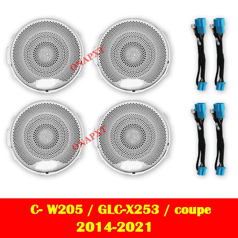 

Светодиодный для Benz C/GLC Coupe W205 X253 C43 C63 C200 C180 Автомобильная декоративная лампа MB Сопло Вентиляционное отверстие 3D Твитер Динамик Окружающий свет