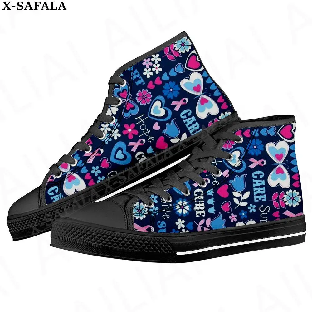 High Top Canvas Shoes Classic Brand Design Men Flats Shoes Lace Up Footwear-3
