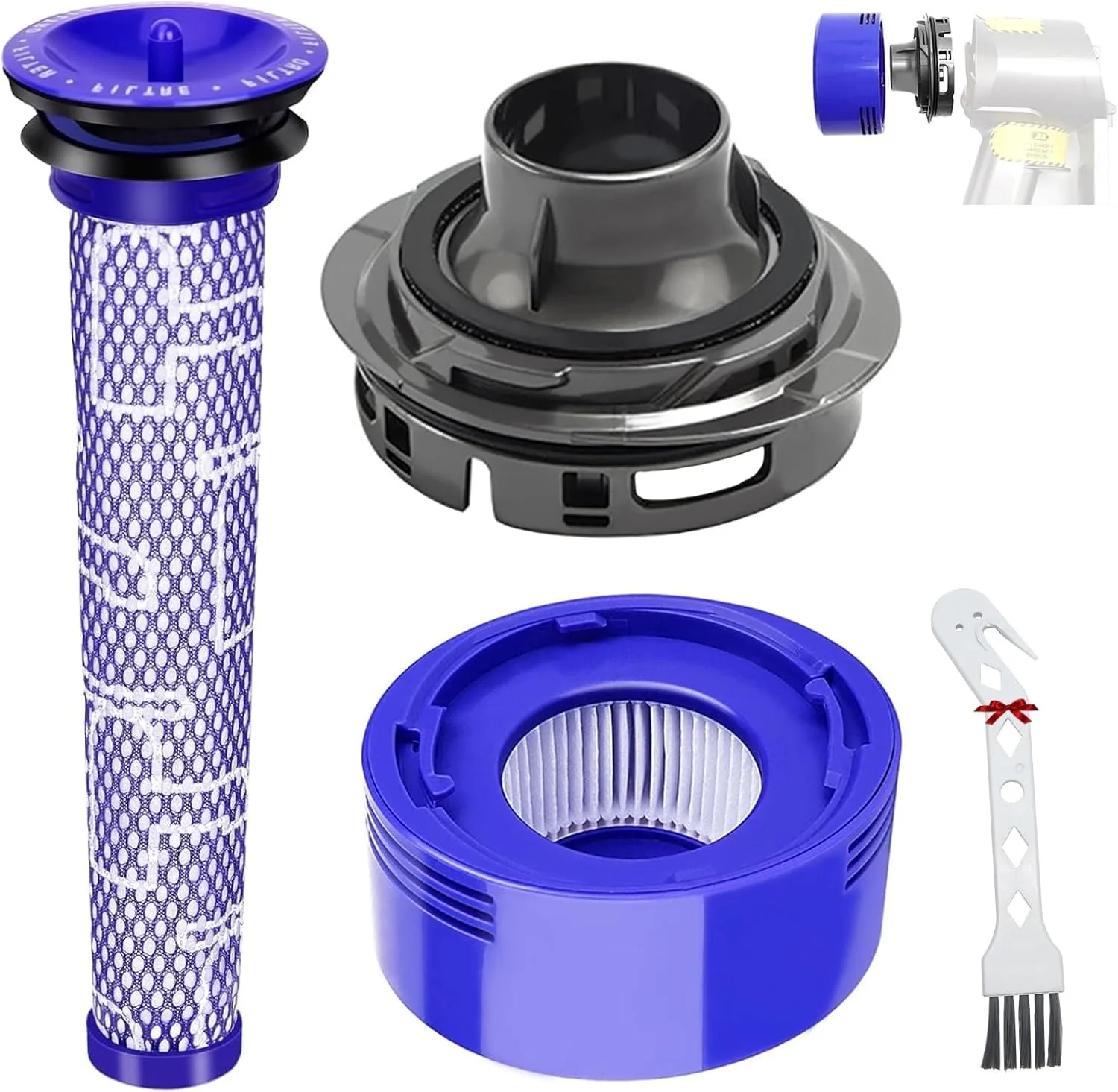 

Для Dyson V7 V8 Trigger Animal пылесос задняя крышка двигателя и постфильтры Hepa с передним фильтром