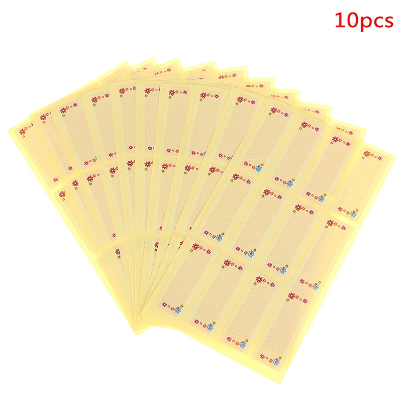 

120pcs Blank DIY Seal Sticker Flower Design Rectangle Paper Point Sticker Self-adhesive DIY Paper Label