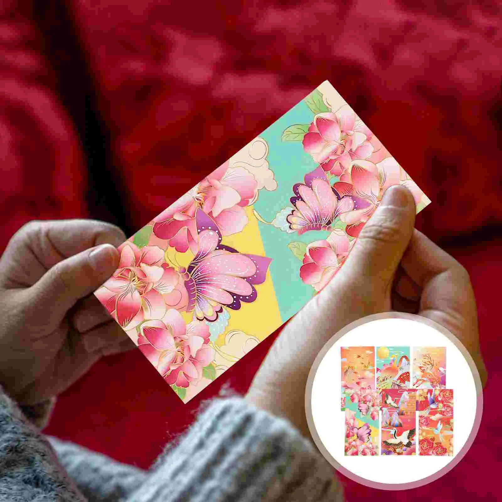 

New Year Gift Festival Dragon Paper Red Packets 2024 Money Bag Cartoon Packet Traditional Pocket Dragon Packets Envelopes