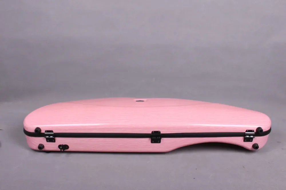 Стекловолоконная скрипка yinfente розового цвета 4/4 продолговатый Жесткий Чехол