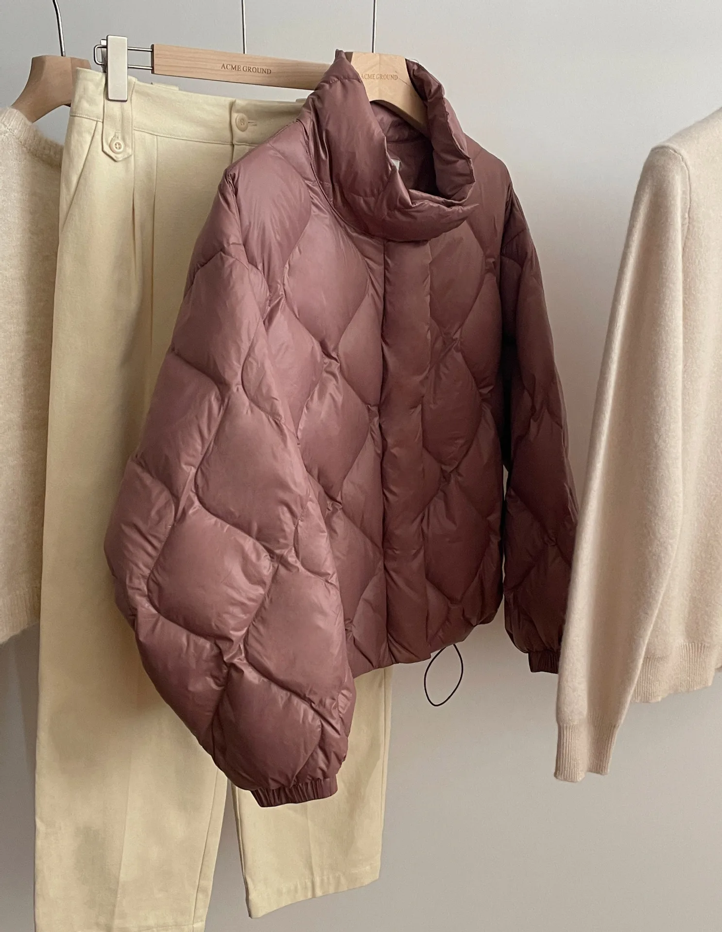 White Duck Women Short Down Jacket Thick Coat Winter Stand-up Collar Profile Short Slim Warm New Jackets Fashionable Light Coats