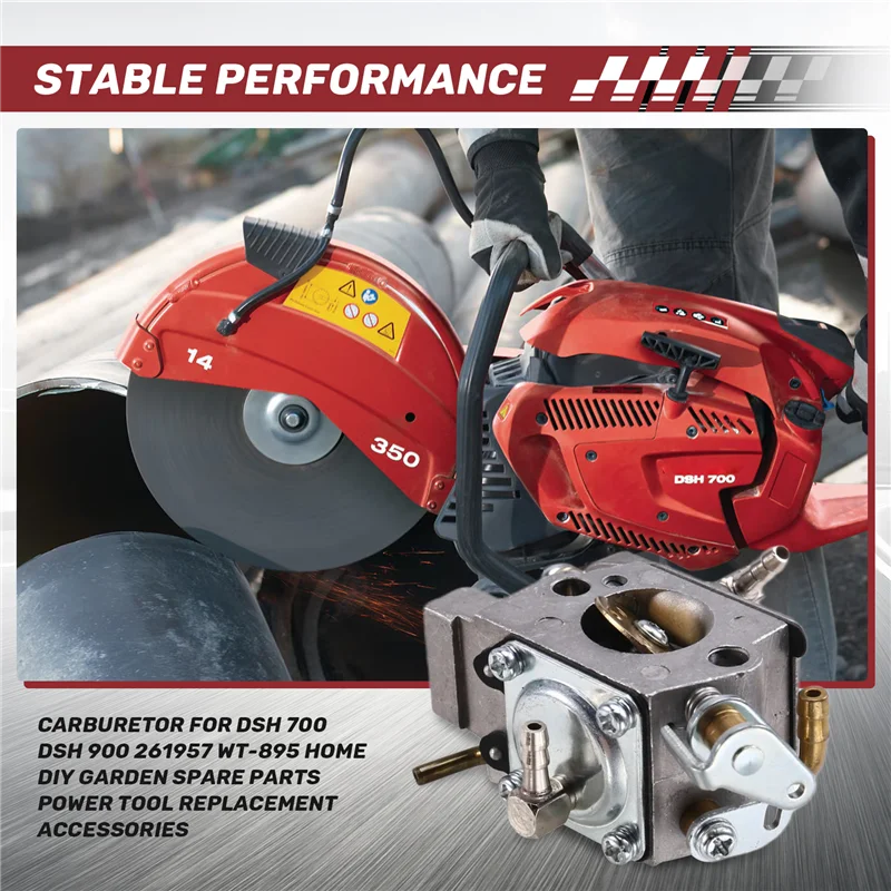 Фото Карбюратор A50U для Hilti DSH 700 DSH 900 261957 WT-895, запасные части для дома, сада, запасные аксессуары для электроинструментов №1
