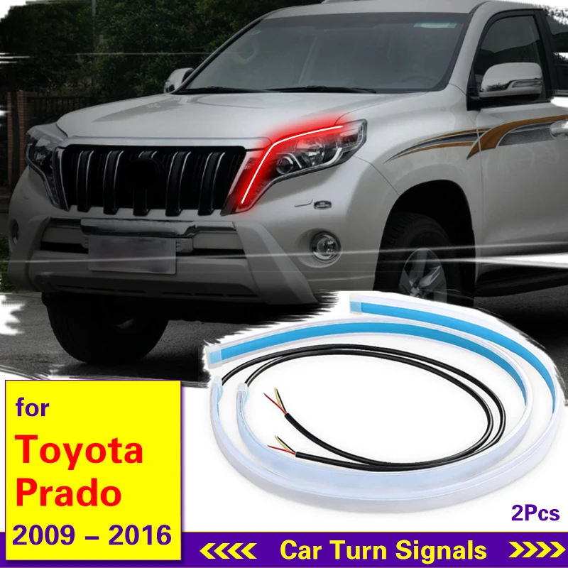 1 пара автомобильных светодиодных дневных ходовых огней DRL гибкие