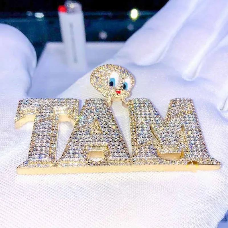 Кулон из серебра 925 пробы с бриллиантом против муассанита