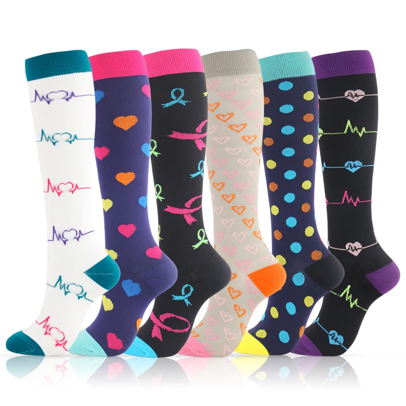 Men Women Compression Sock Nurse Sports Unisex Compression Stocking Pain Relief Knee Prevent Varicose Veins Socks