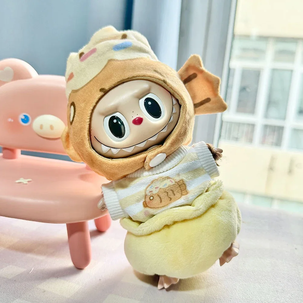 Одежда для куклы Labubu 17 см модная одежда разноцветные толстовки аксессуары кукол