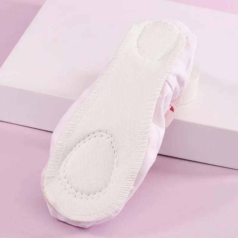 Балетные туфли для девочек мягкая подошва детские танцевальные Тапочки атласная