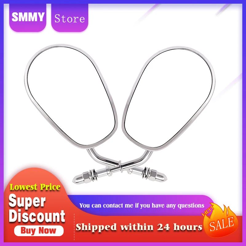 

Motorcycle Rear Side View Mirrors Rearview Mirror Back Convex for HARLEY Breakout FXSB CVO Road Street Electra Glide FLTRUSE