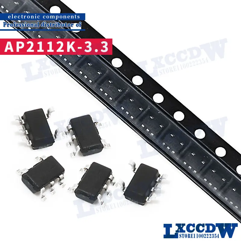 10 шт. Φ 3,3 V 0.6A SOT25 2112 AP2112 AP2113K Φ AP2210K