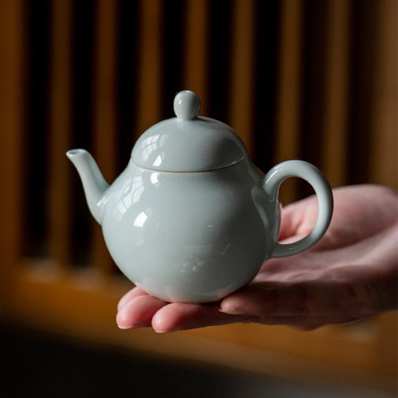 

Japanese Antique Tire Tea Pot Single Pot Hand Holding Household Tea Pot Retro Ceramic Kung Fu Tea Set Pear Shaped Pot Handmade