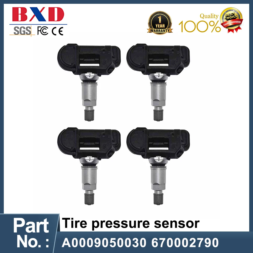 

1/4 шт. датчик давления в шинах TPMS A0009050030 670002790 для Aston Martin, Citroen, Infiniti, Maserati, Maybach, Mercedes