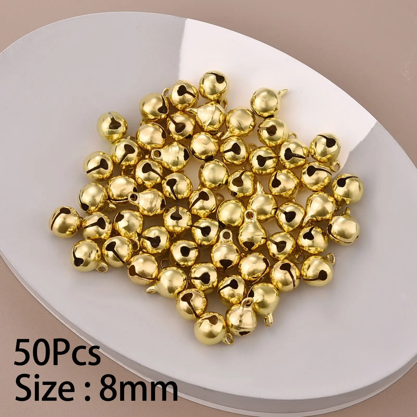 Алюминиевые рождественские колокольчики 6-14 мм, 20/30/50 шт.