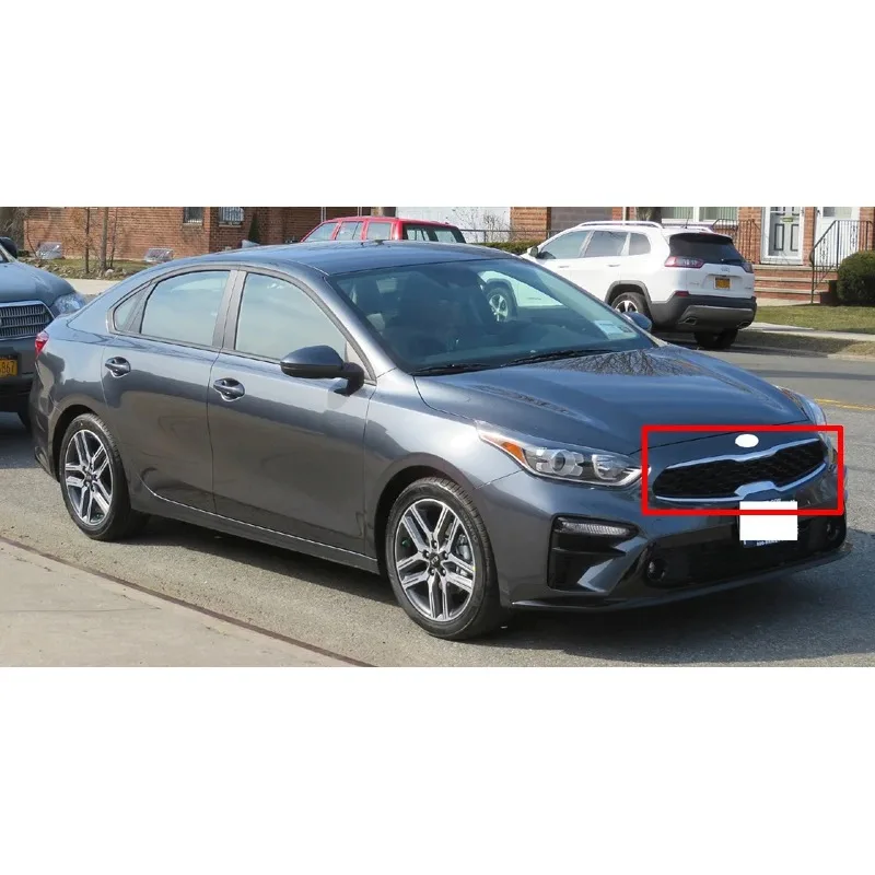 Фото Новая высококачественная решетка радиатора (накладка) в стиле карбон для Kia K3 Cerato Vivro 2019-2020 №3