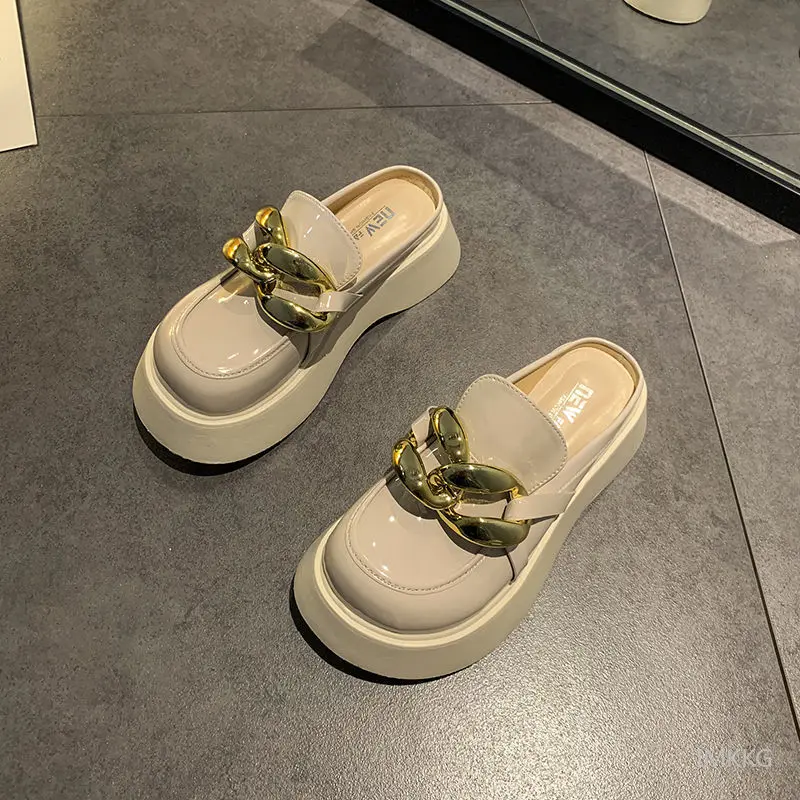 

Туфли женские кожаные на пробковой подошве, модные повседневные лоферы, мюли, пробковая подошва, кроссовки, повседневная обувь