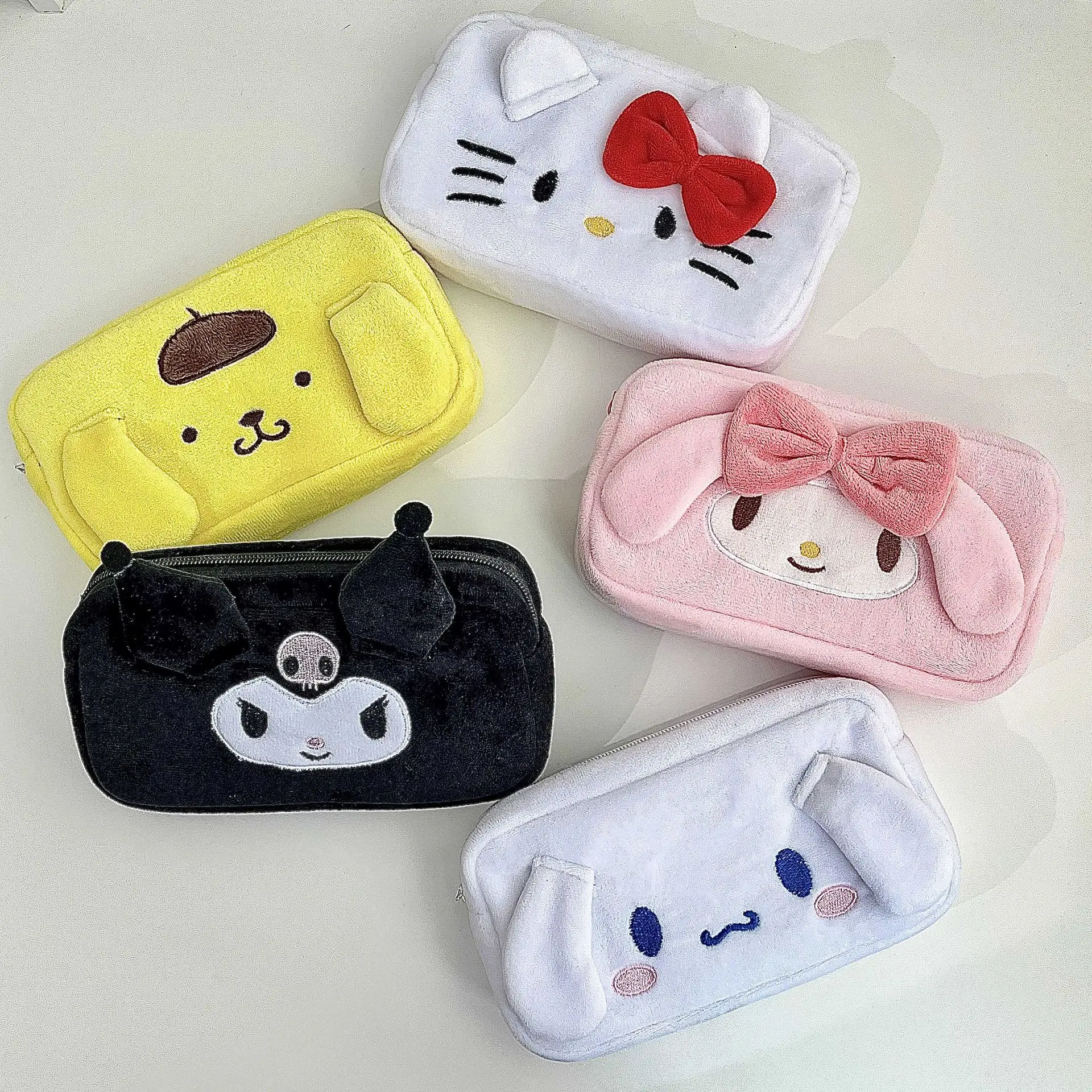 Sanrio Series Hello Kitty мультфильм 3D пенал плюшевая собака с корицей KT Cat Keroppi милая