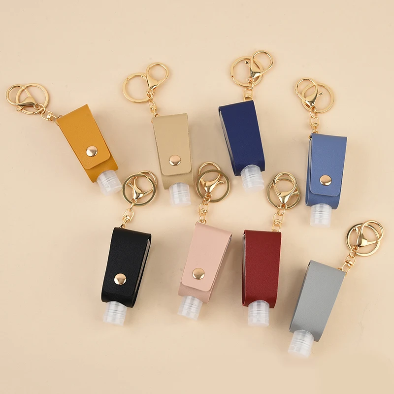 

Women Empty Gel Bottle Keychain Holder Reusable Hand Wash Gel Bottle Storage Bottle With Keychain Travel Bottle Durable Key Ring