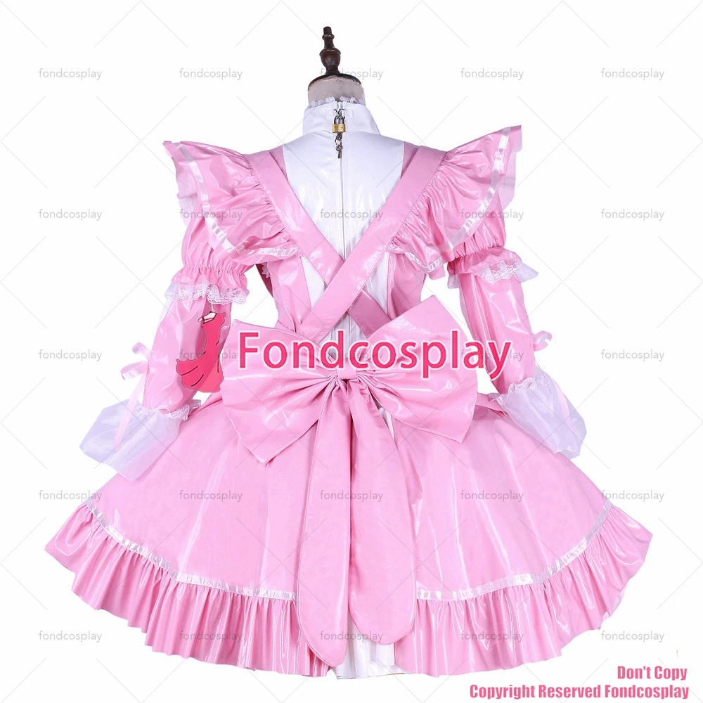 Сексуальная одежда для взрослых fondcosplay с крестом замком розовое тонкое платье из