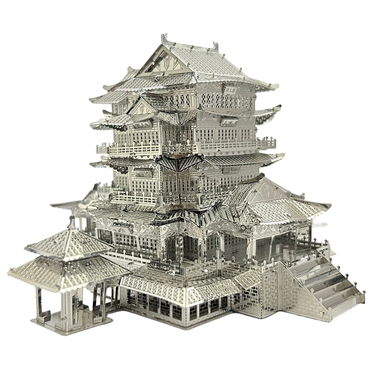 ANIA Tengwang Pavilion 3D Metal Puzzle dla dorosłych „Make Your Own” Model Blocks with Clue Book Unisex Idealny do rozwoju um...