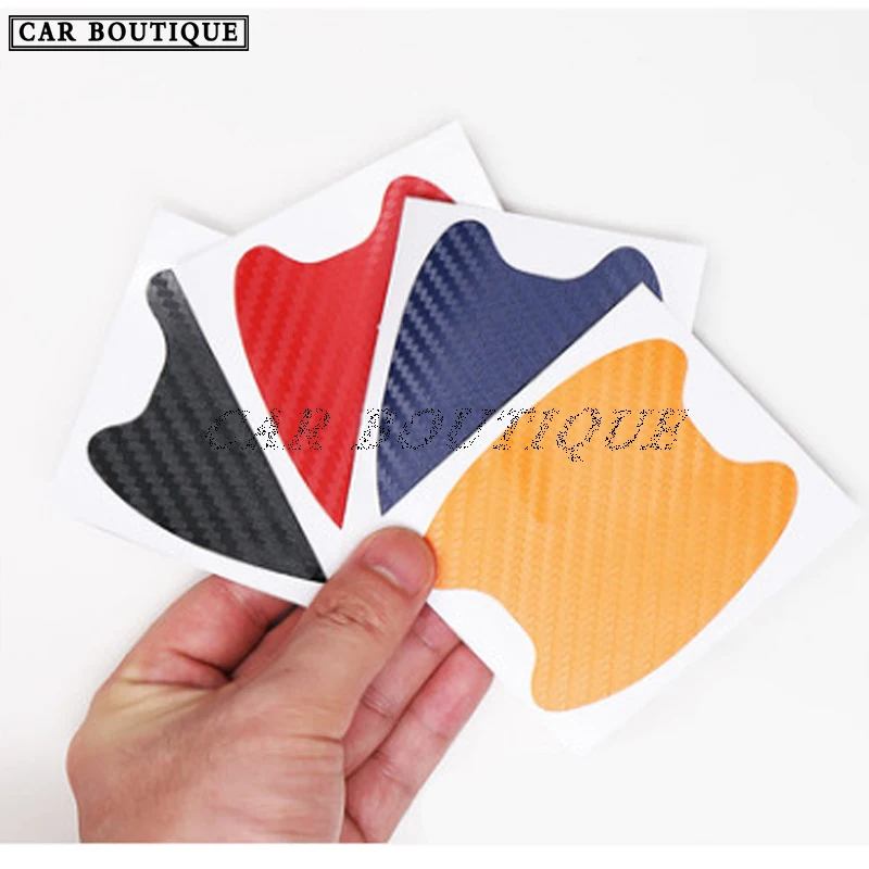 Explosive Car Door Bowl Protection Stickers Handle Protective Film Carbon Fiber New PVC |