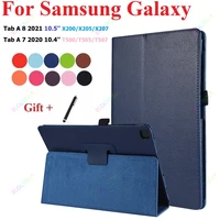 folding stand cover for samsung galaxy tab a7 10 4 2020 case tablet coque smart magnet case for galaxy s6lite p610 case with pen