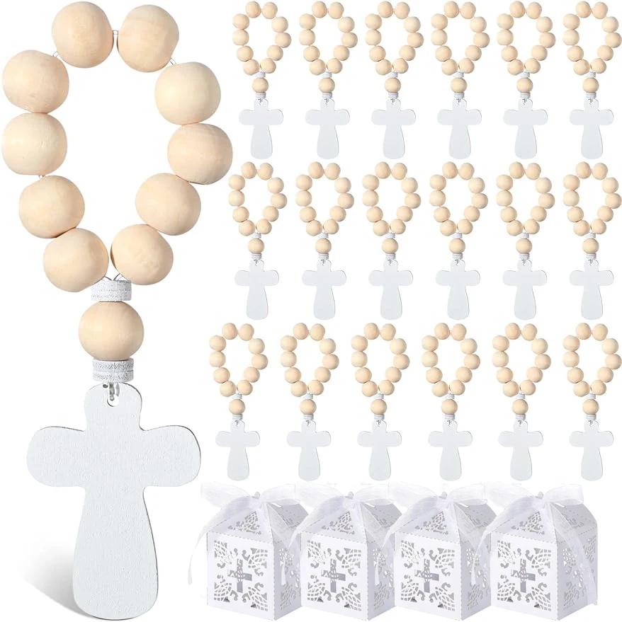 

Деревянные подвески кресты 6/12/18 шт