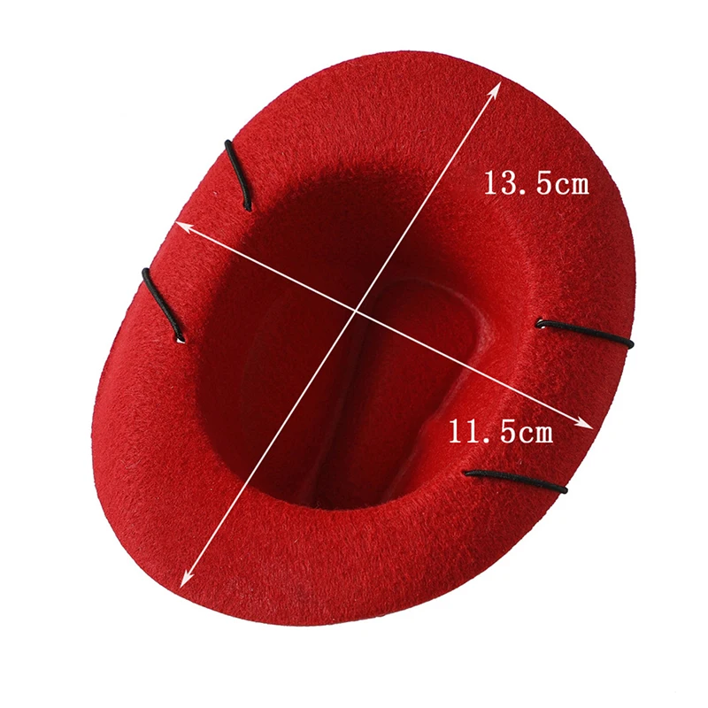 Pet Fashion Cowboy Hat Caps Soft Comfortable Headwear Pet Accessories Photo Props For Small Medium Dogs Cats Pet Accessories images - 6