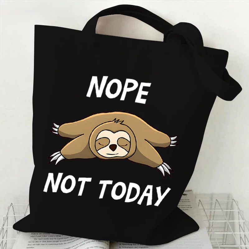 Сумка на плечо для мужчин и женщин забавный саквояж с принтом ленивых не спешите