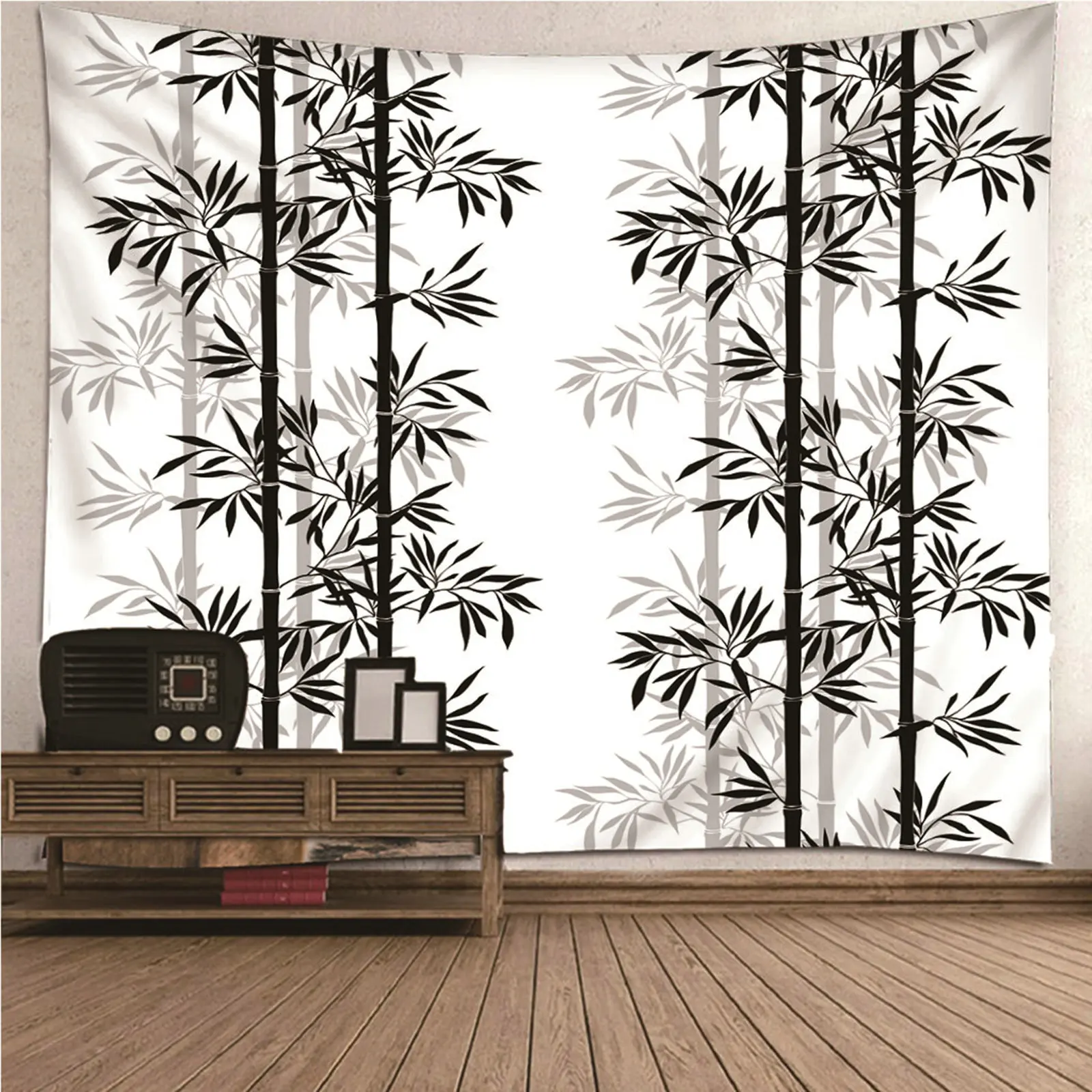 

Tapestry Decor Decorative Tapestry Long Bamboo Pattern Wall Hanging Blanket Dorm Art Decor Covering