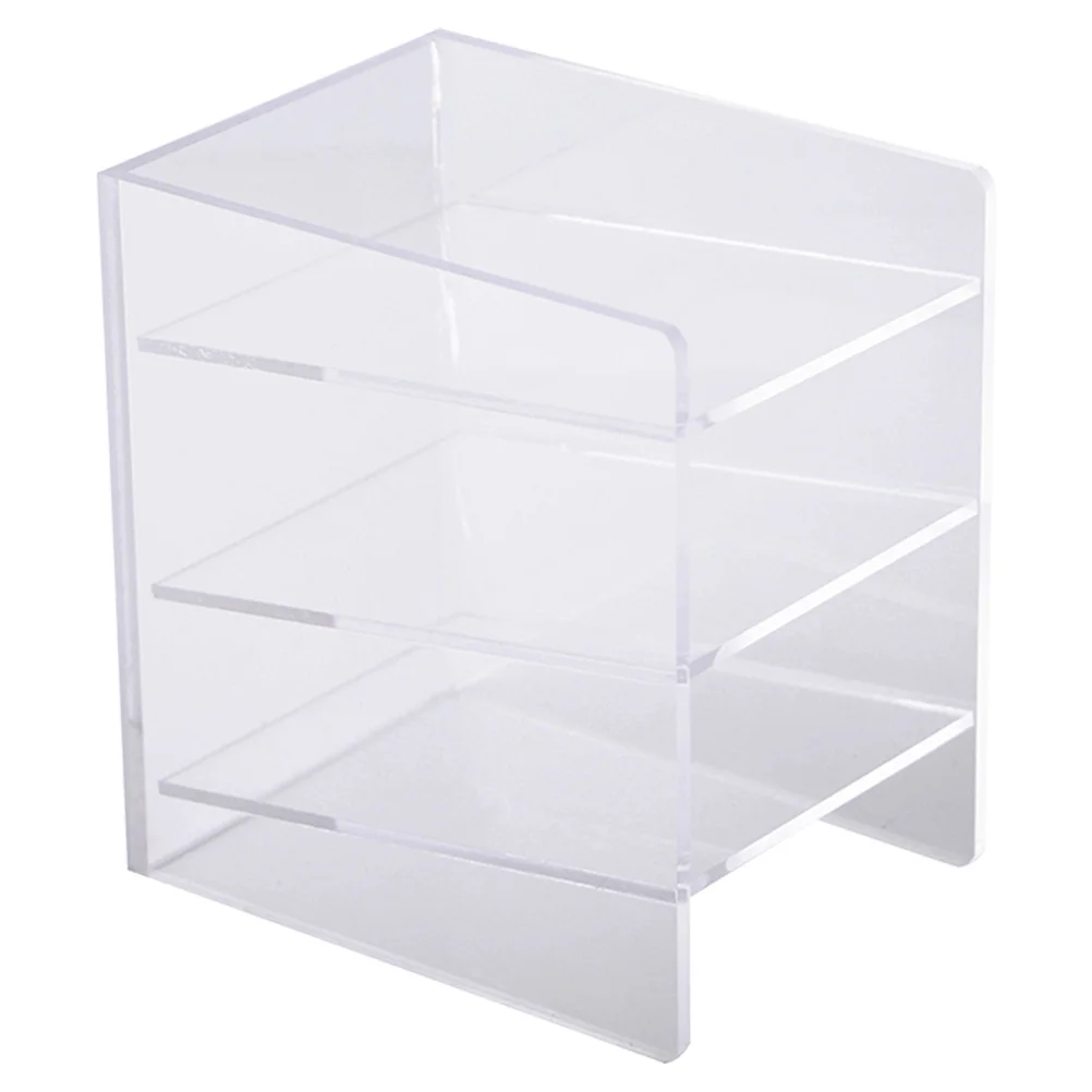

Pen Holder Organizer Desk Desktop Acrylic Storage Container Box Cups Office Transparent Drawer Display Articles Furnishing