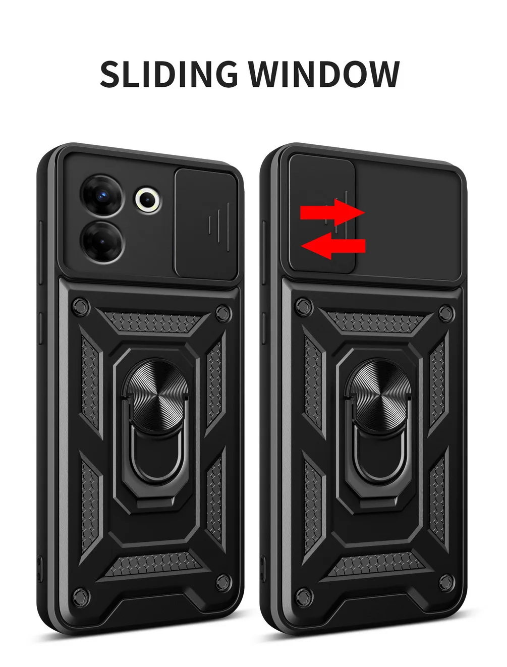 Защитный чехол для камеры Tecno Camon 20 Pro 19 18 18P 18T Spark 10 9 8 6 Go 8c Armor Hybrid Ring Back Cover
