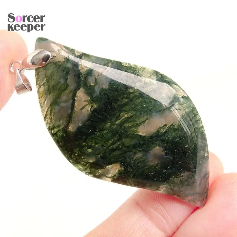 Ожерелья с цепочкой для женщин и мужчин оптовая продажа натуральный дендритовый