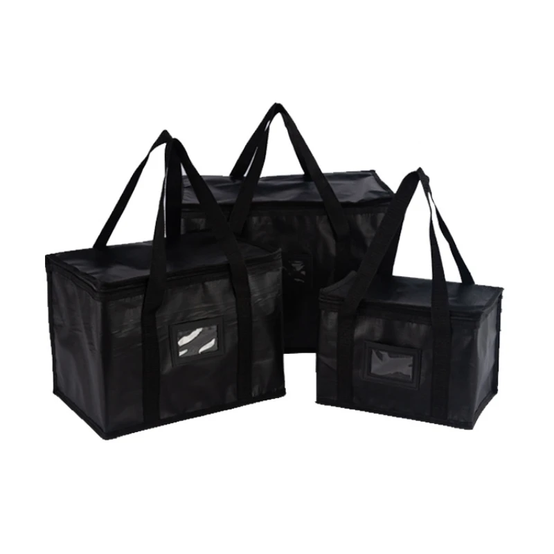 

New Large Water Proof Oxford Cloth Food Delivery Insulated Bags Pizza Takeaway Thermal Warm Cold Bag Hot Sale High Quality