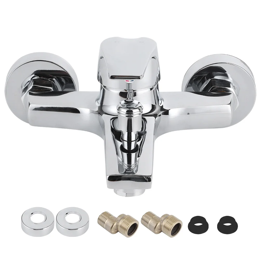 

Bath Shower Faucet Triple Bathroom Showering Mixer Hot Cold Water Taps G1/2 Thread shower shower shower shower