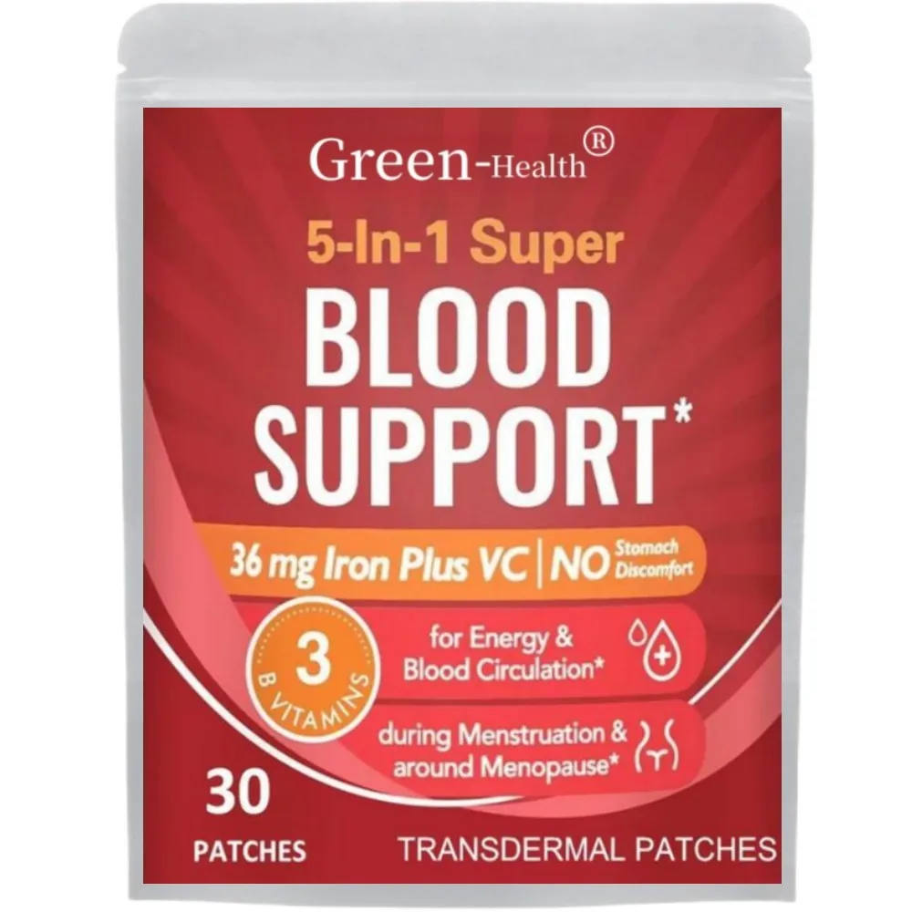 Утюжок с трансдермальными пластырями из фолата витамин C B6 B12 поддержка крови