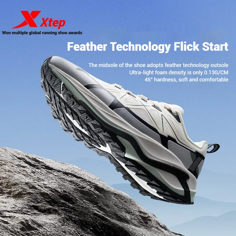 Xtep Steep спортивная обувь для мужчин 2024 Осенняя удобная с подушкой дышащие