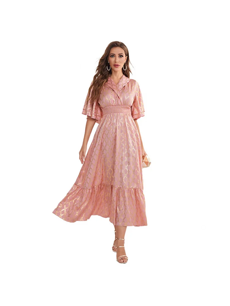 BM21-097Сельский Восток европейское и американское весеннее модное арабское платье