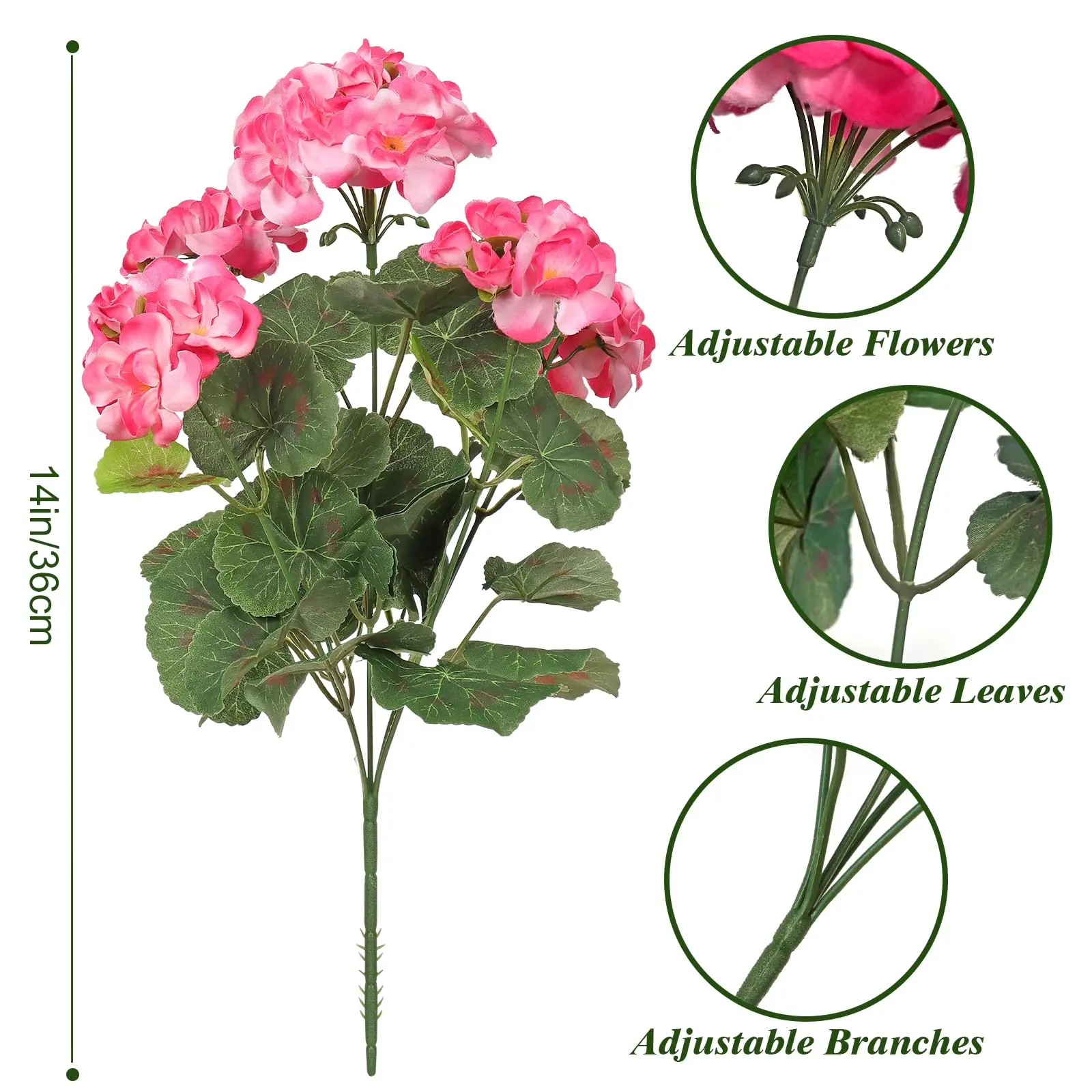 

Искусственные Цветы Герань, Шелковые Цветы Для Свадебной Арки, Декора Дома, Украшения Стола, Праздничных Мероприятий, Декора ...