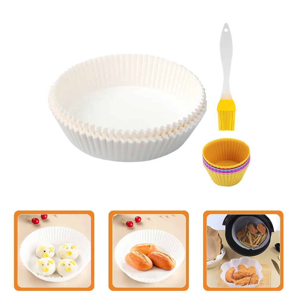 

Liners Air Fryer Paper Baking Liner Pastry Brush Disposable Parchment Cupcake Sauce Steamer