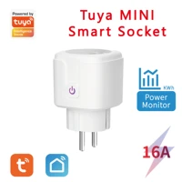 16a eu socket plug adapter power monitor smart plug liation remote control app alexa google home