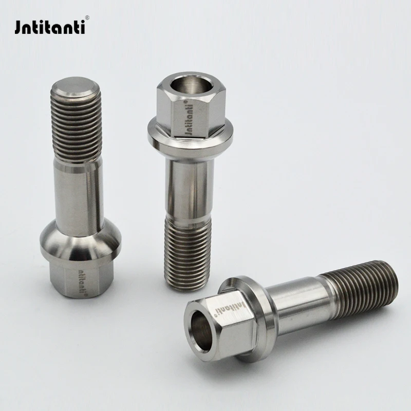 Jntitanti шаровое сиденье 10 9 класса Gr.5 титановый Колесный болт титановые болты M14 * 1