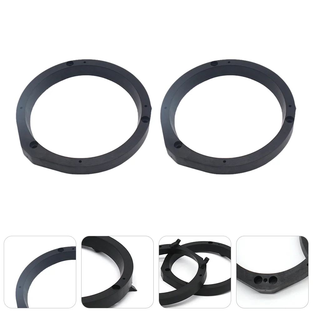 

2pcs 65 Inch Car Speaker Spacer Front Door Audio Pad Mat Adapter Modified Ring