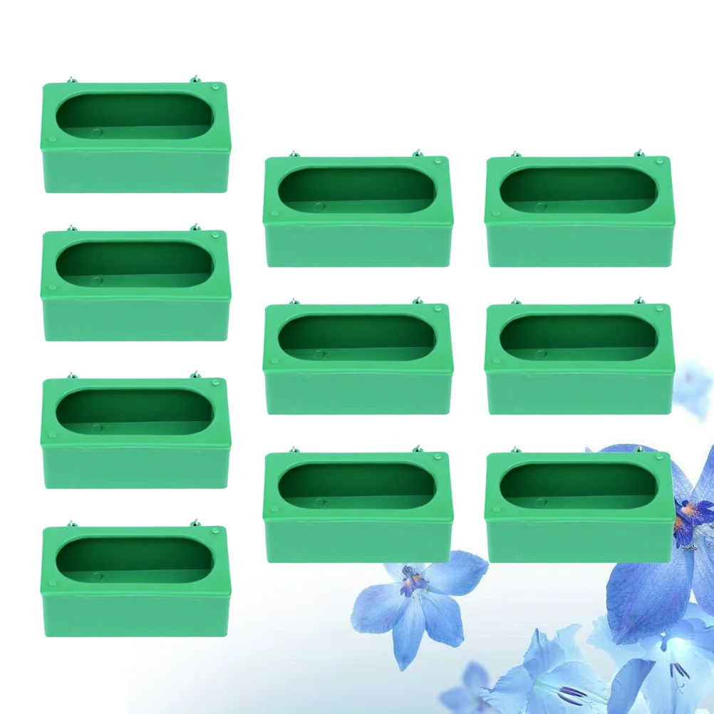 

10 Pcs Squirrel Plastic Food Containers Cage Hanging Feeder Pigeon Feeding Dish