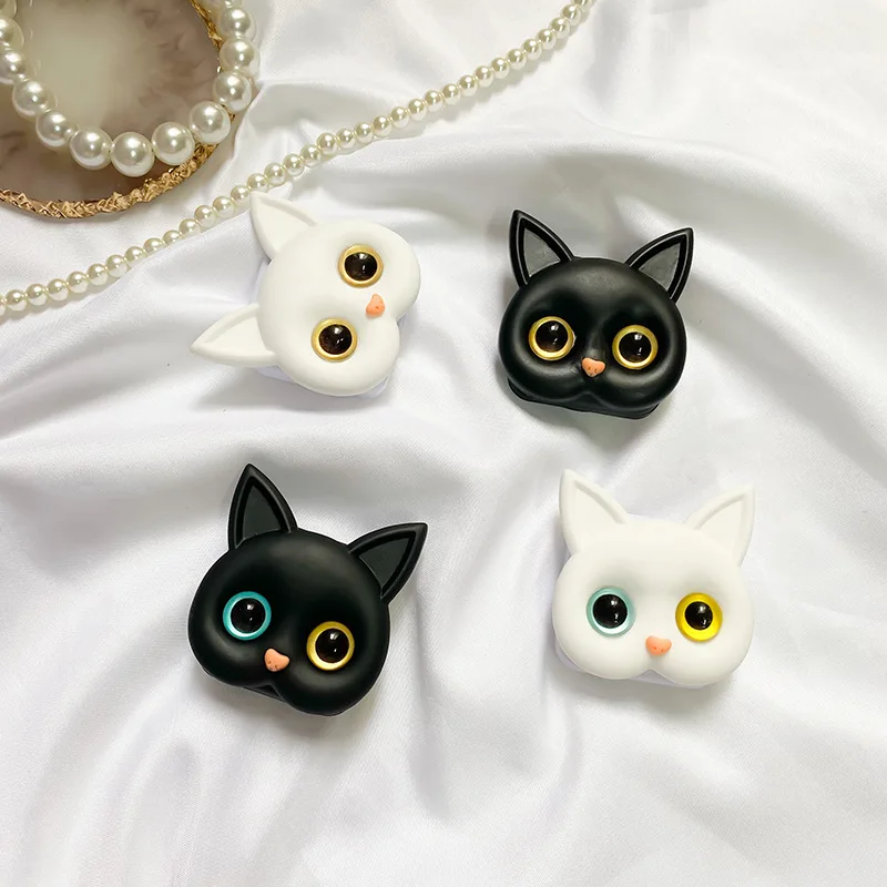 

Ins 3D Cute Cat Phone Stand Stereosized Foldable Makeup Mirror Phone Grip for IPhone Samsung Mobile Phone Accessories