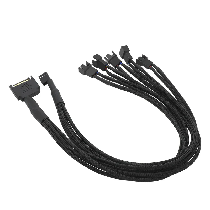 Компьютерный Вентилятор ШИМ с контролем температуры SATA Line одна точка пять на 4