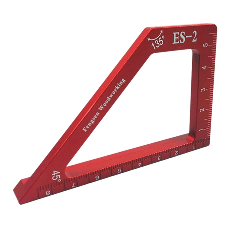 

45+90 Degree Angle Ruler Multi-Angle Measuring Ruler Miter Square Size Measure Tool Woodworking Triangle Ruler Mitre Angle
