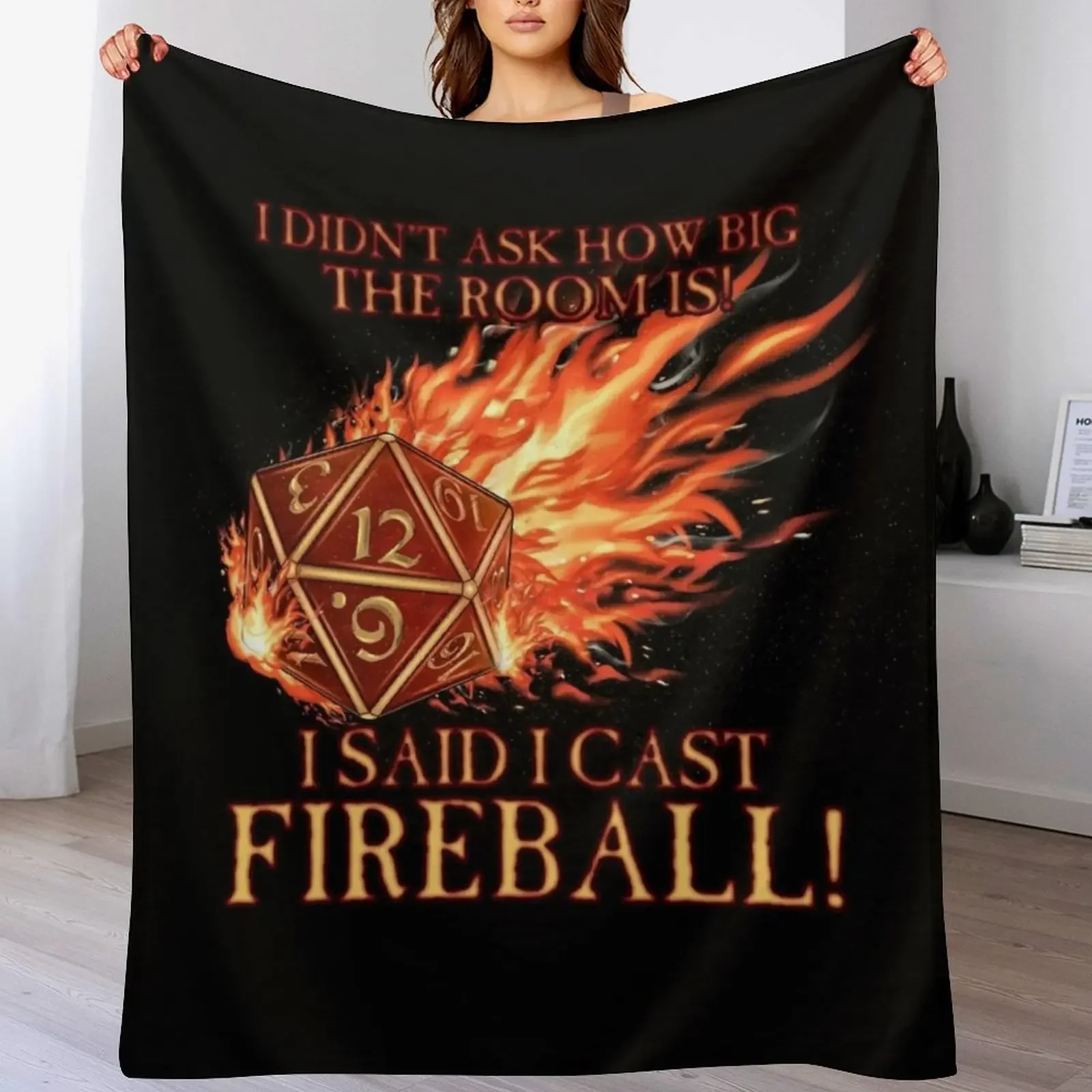 Plush одеяло D20 I Didn't Ask! Cast Fireball!