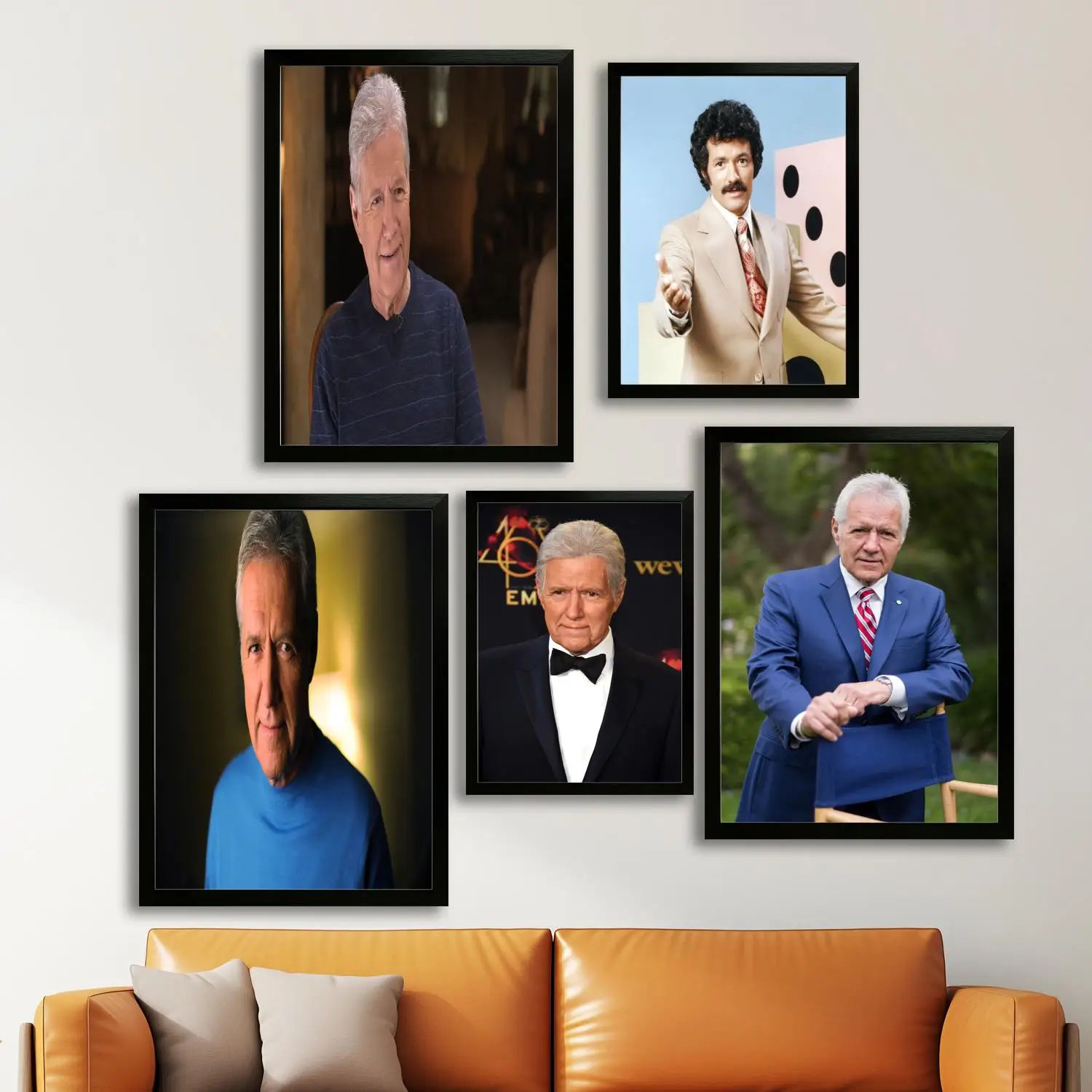 Алекс Trebek Host Холст Художественный постер настенное искусство картина с принтом
